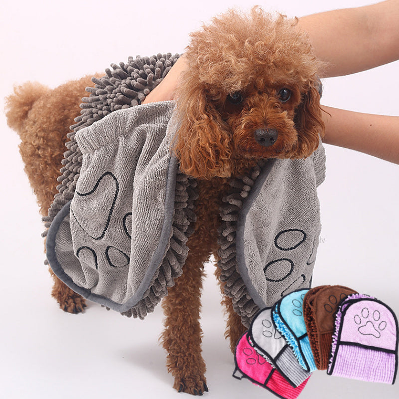 超吸水 犬・猫用 マイクロファイバー ペットバスタオルの商品画像 7