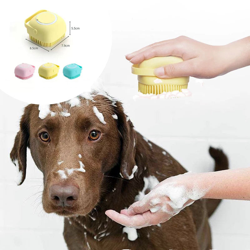 シャンプーを入れられる 犬・猫用 シリコンバスグローブの商品画像 8